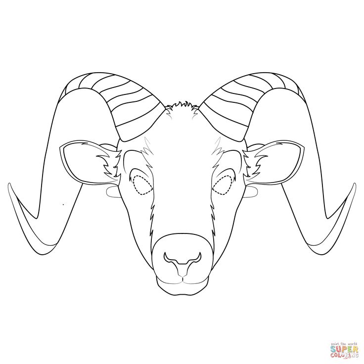 Ram mask coloring page free printable coloring pages free printable coloring coloring pages printable coloring pages