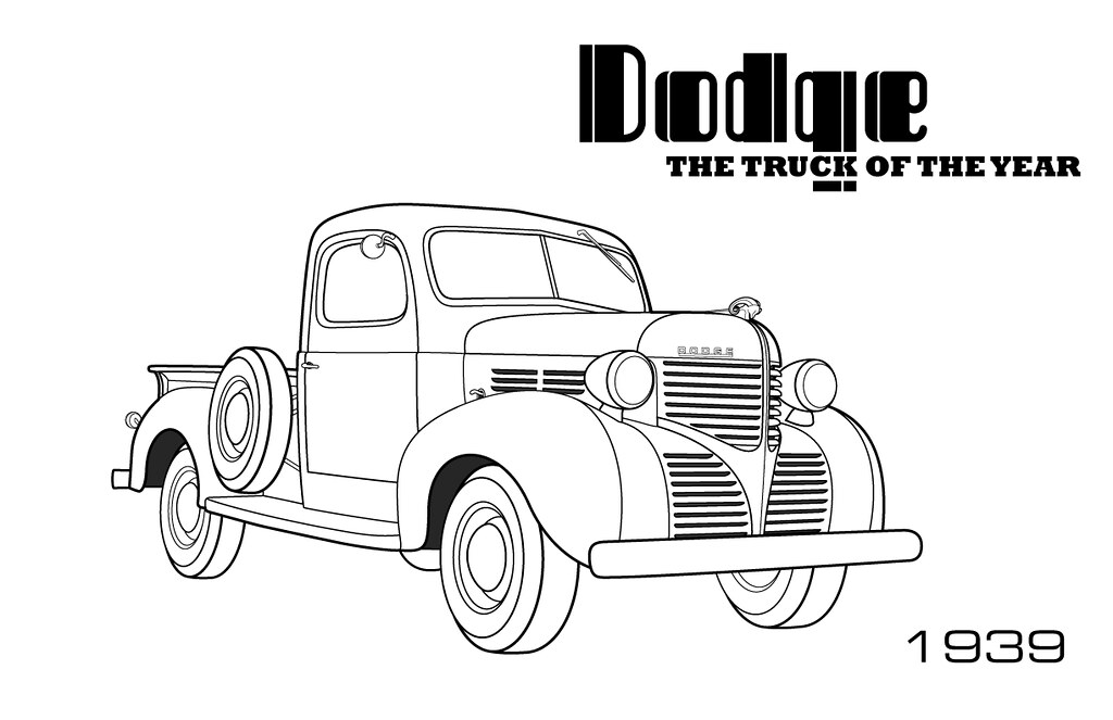 Dodge pickup coloring page an alternate coloring paâ