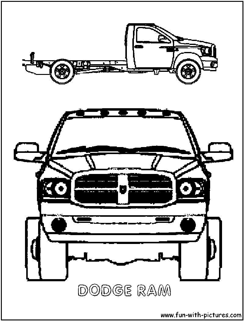 Dodge ram coloring page