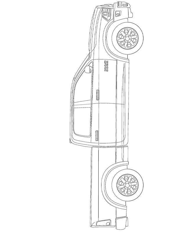 Dodge ram coloring page