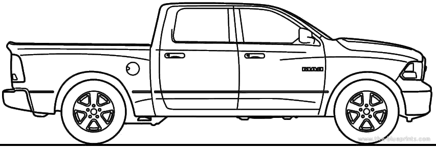 Dodge truck coloring pages