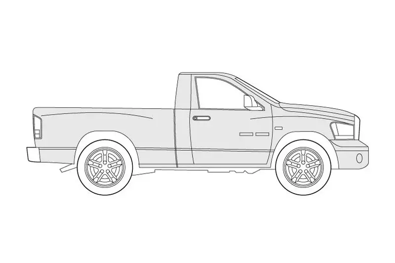 Dodge ram revit car family for advanced tectural drawings