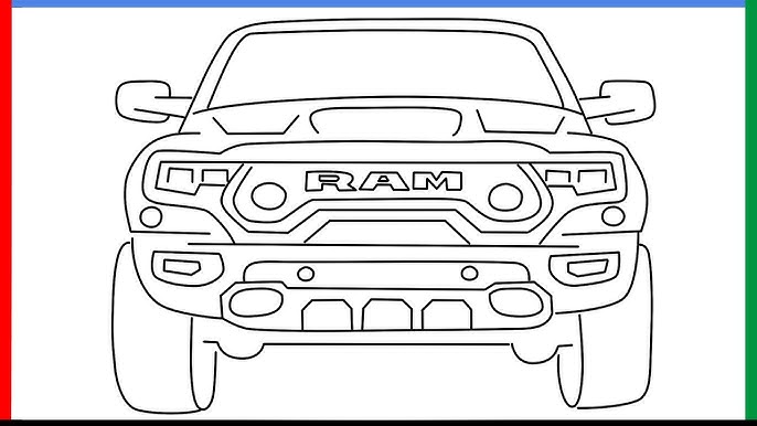 How to draw ra pickup truck