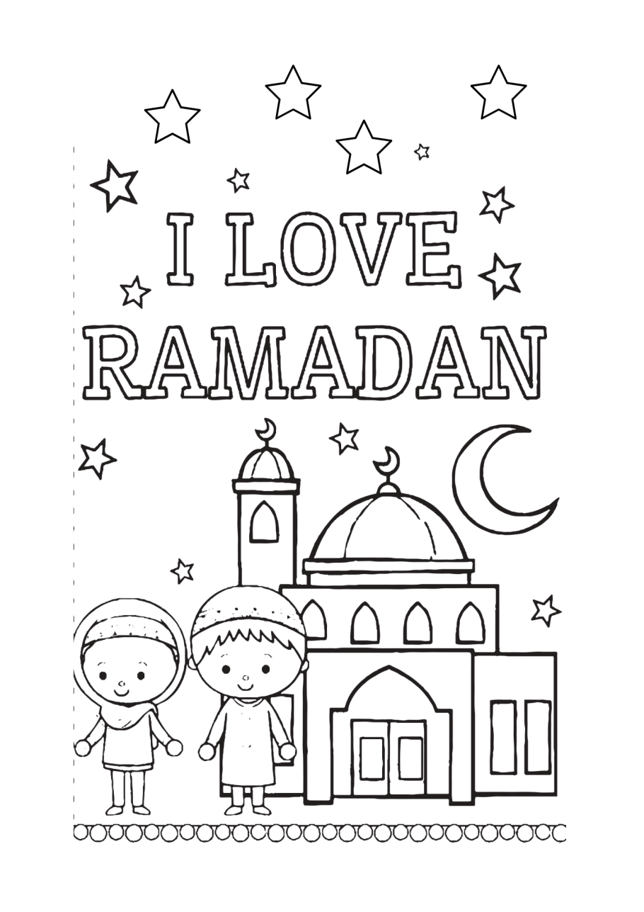 Ramadan louring pages free printables for kids