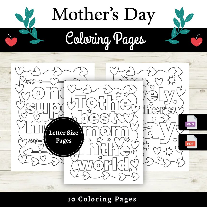 Mothers day coloring pages sweet inspiring illustrations to color for kids made by teachers