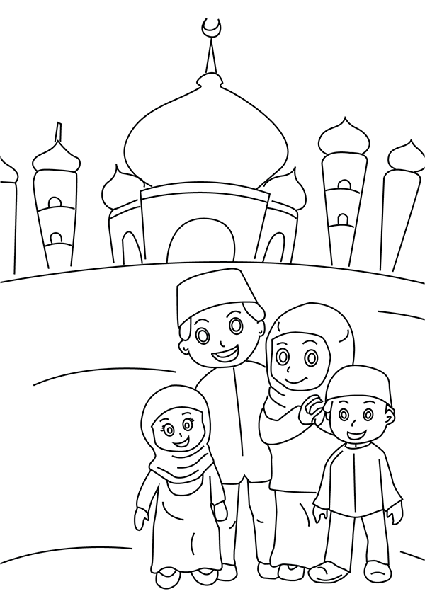 Ramadan louring pages free printables for kids