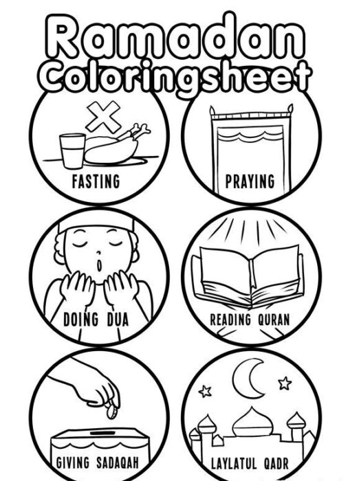 Ramadan coloring pages for kids