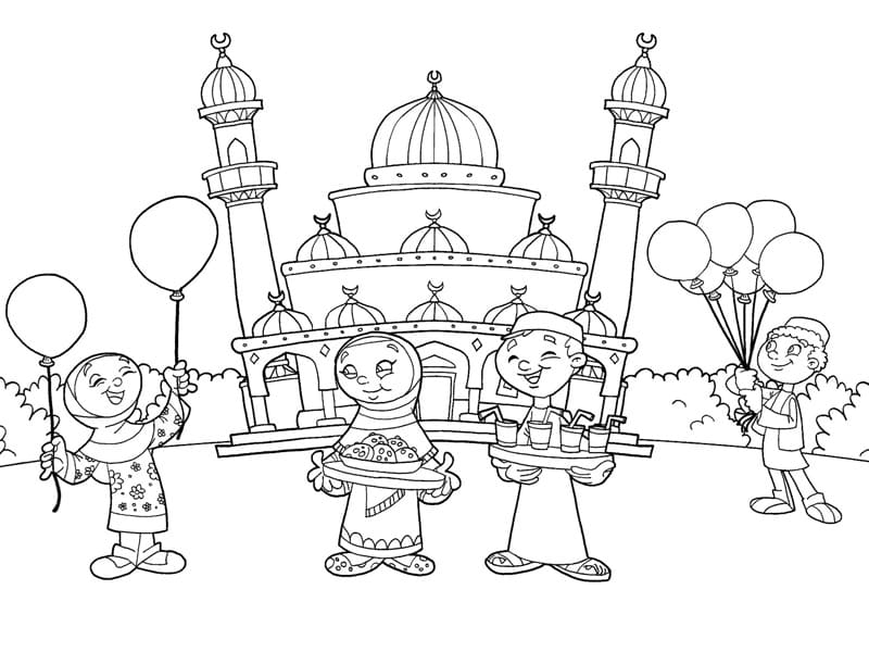 Free printable ramadan coloring page