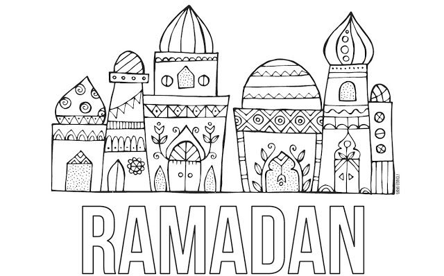 Ramadan free printable coloring page ramadan activities ramadan kids ramadan printables