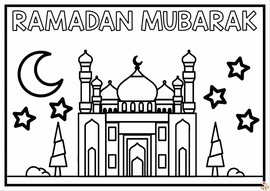 Discover the joy of ramadan with printable coloring pages