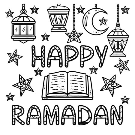 Ramadan coloring pages stock vector illustration and royalty free ramadan coloring pages clipart