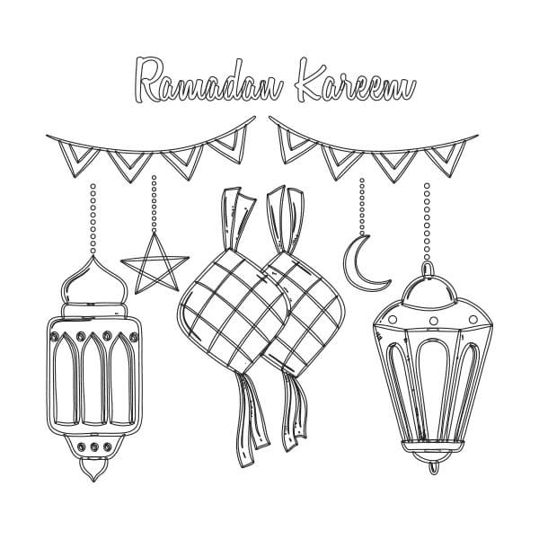 Ramadan coloring pages printable for free download