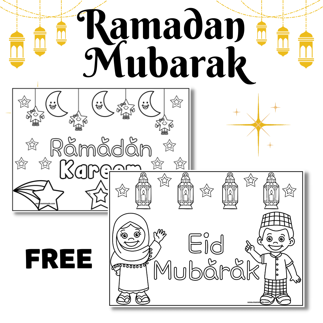 Free ramadan and eid coloring