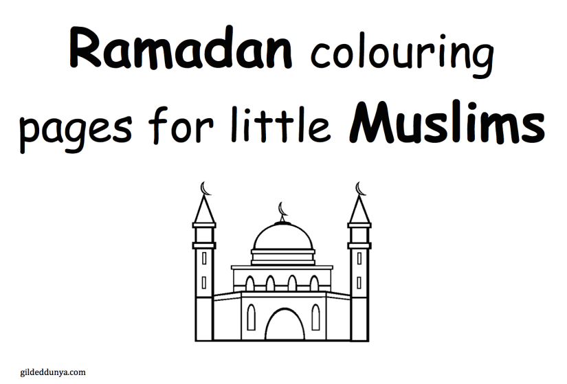Ramadan colouring pages for little muslims â gilded dunya