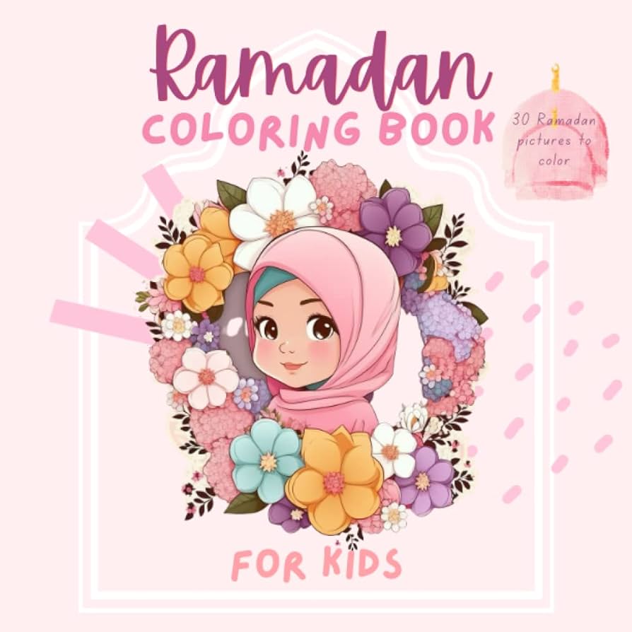 Ramadan coloring book for kids adorable and cute ramadan coloring sheets with an islamic theme for