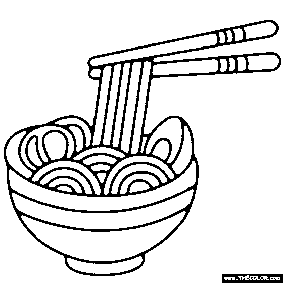 Fast food online coloring pages