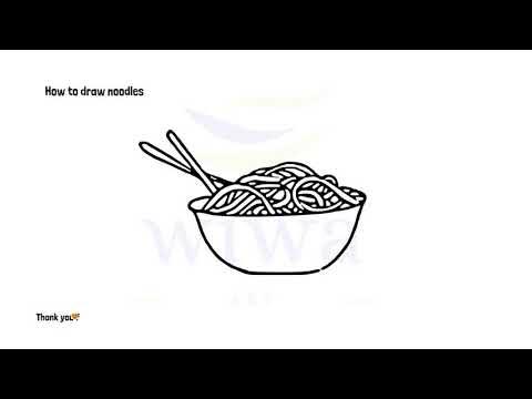 How to draw a noodles step by step easy drawing tutorial