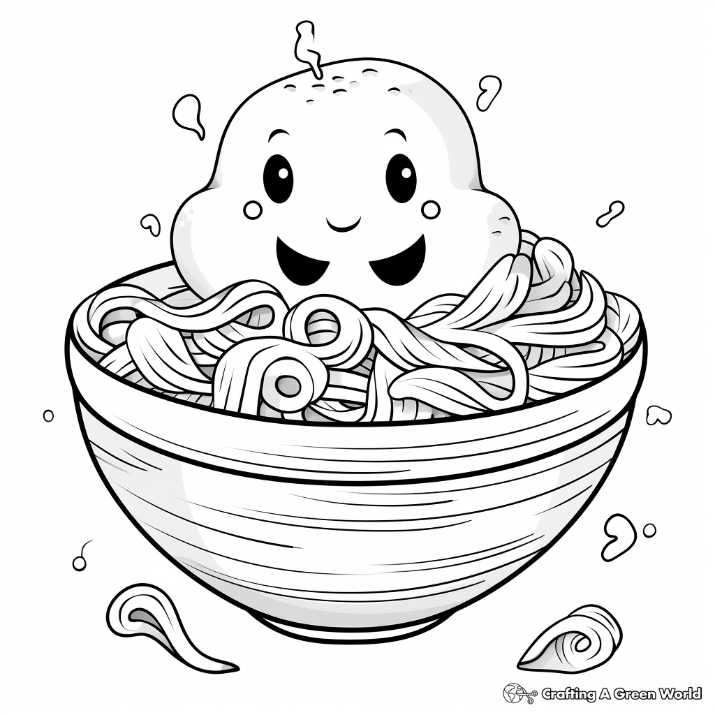 Noodle coloring pages