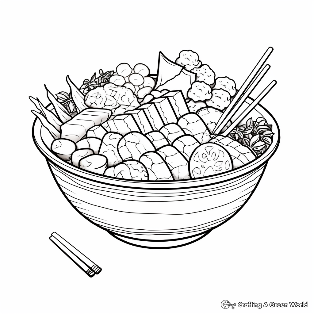 Sushi coloring pages