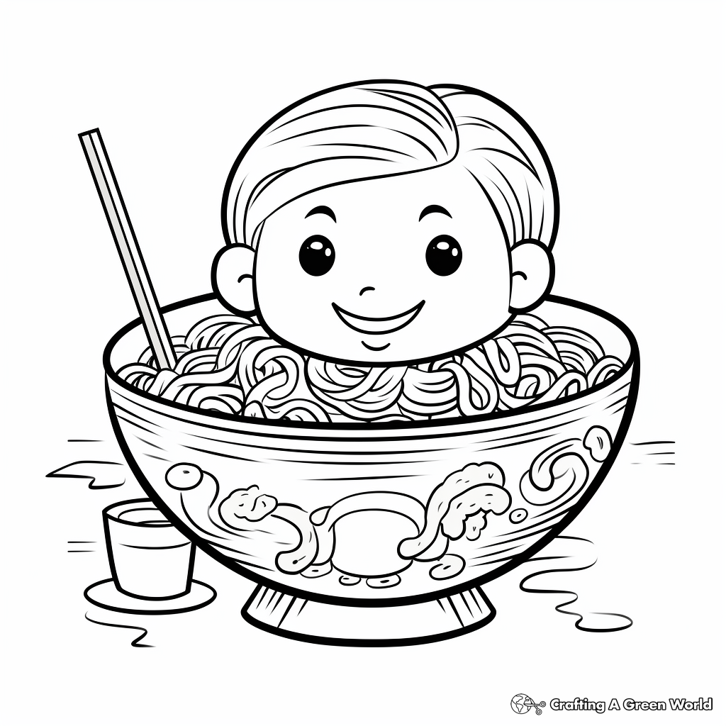 Noodle coloring pages