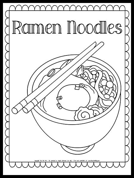 Ramen noodles coloring page free printable ramen noodles coloring pages cool coloring pages