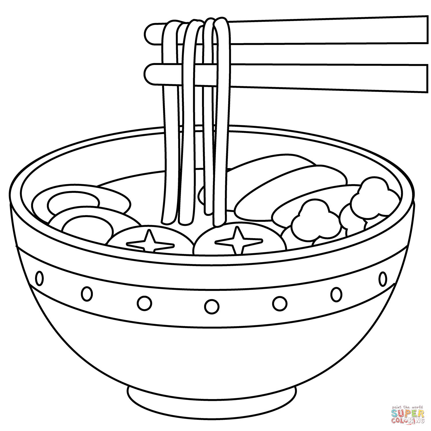 Steaming bowl emoji coloring page free printable coloring pages