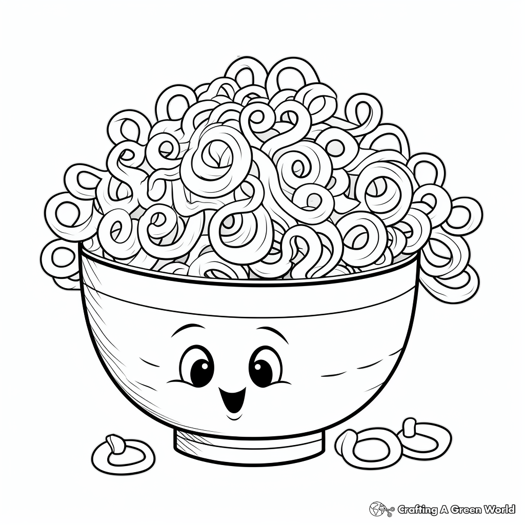 Noodle coloring pages