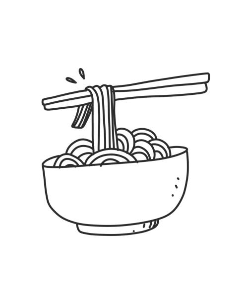 Ramen bowl stock illustrations royalty