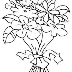 Dibujo de ramo de flor para colorear flor para imprimir colorear gratis dibujos de flor