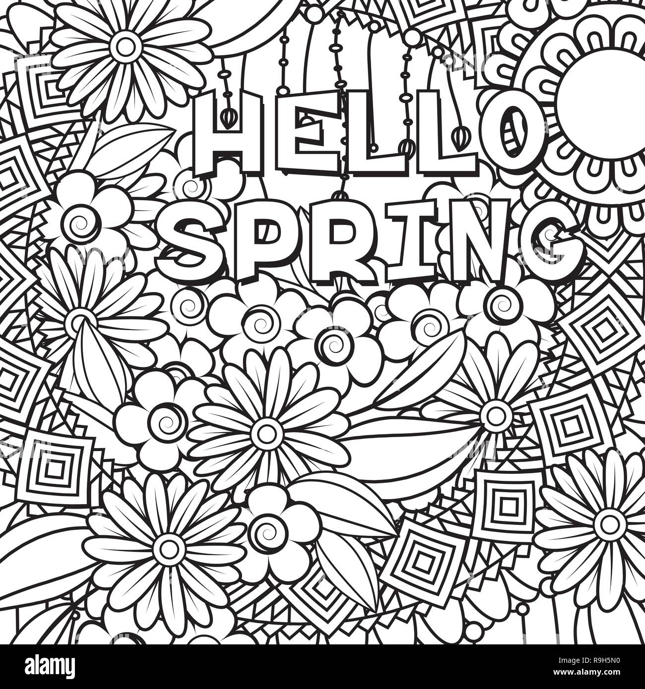 Spring coloring hi