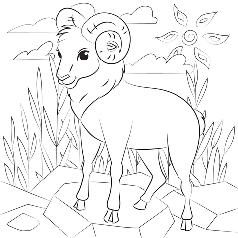 Ram coloring page free printable coloring pages