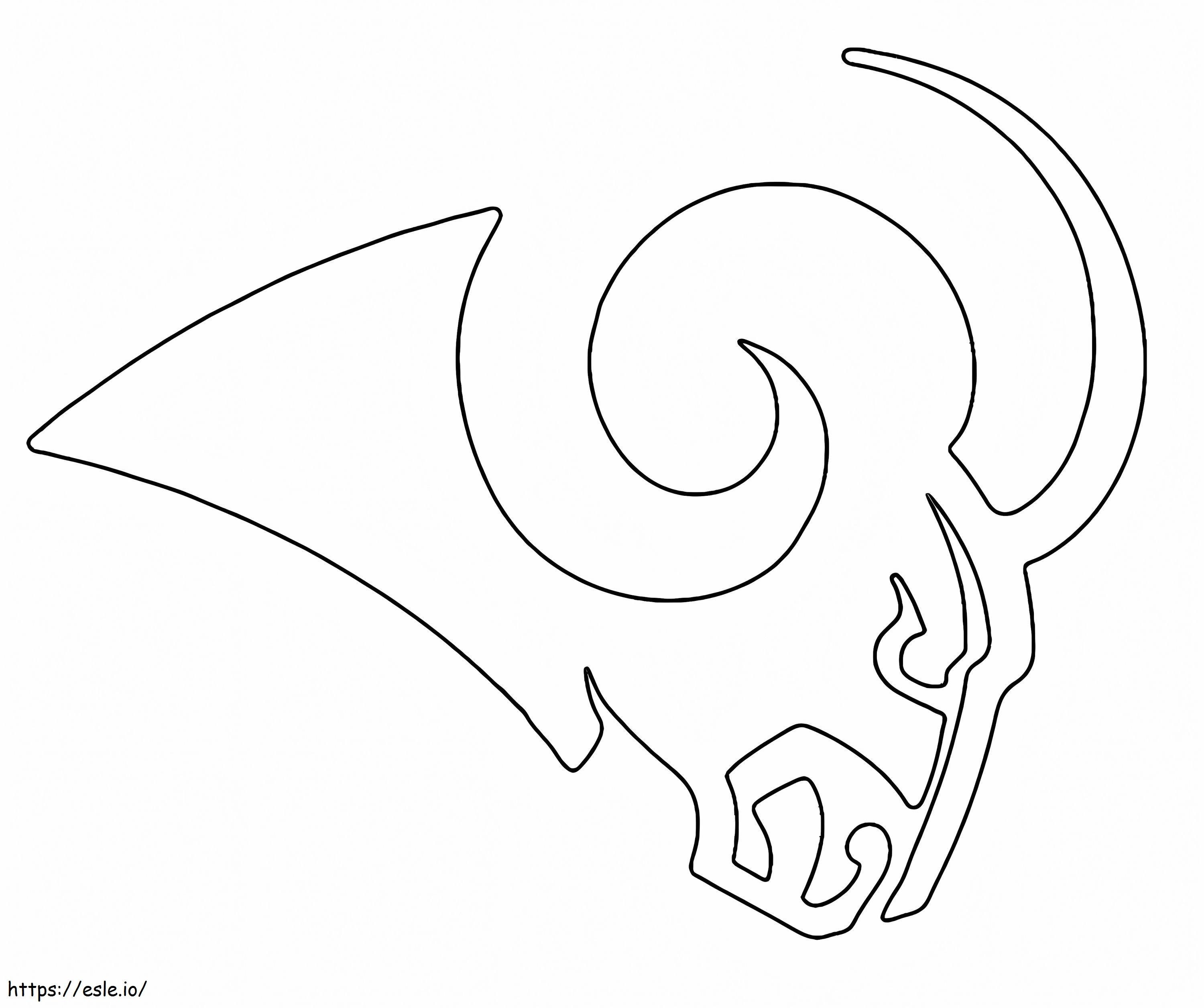 Nlf los angeles rams coloring page