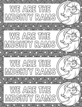 Rams school mascot set by the brighter rewriter tpt