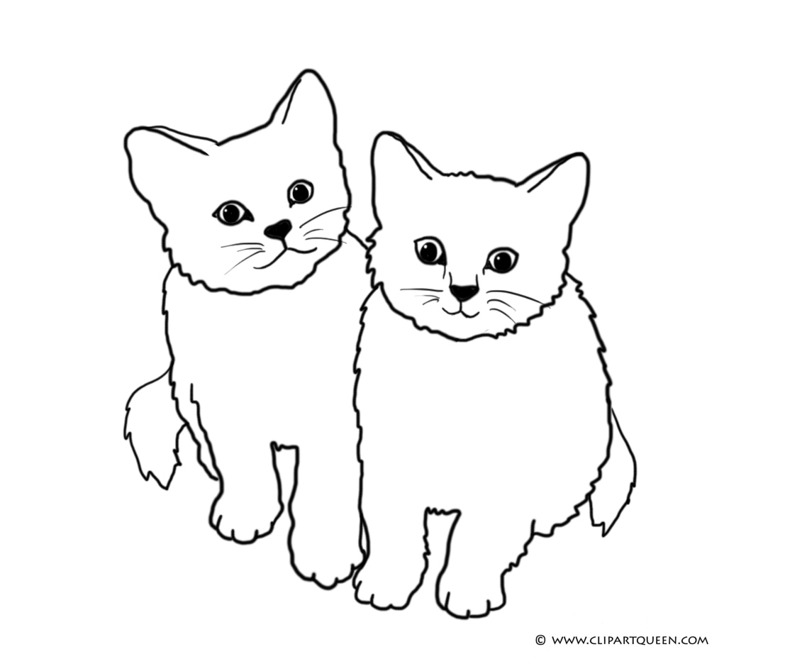 Cat coloring pages