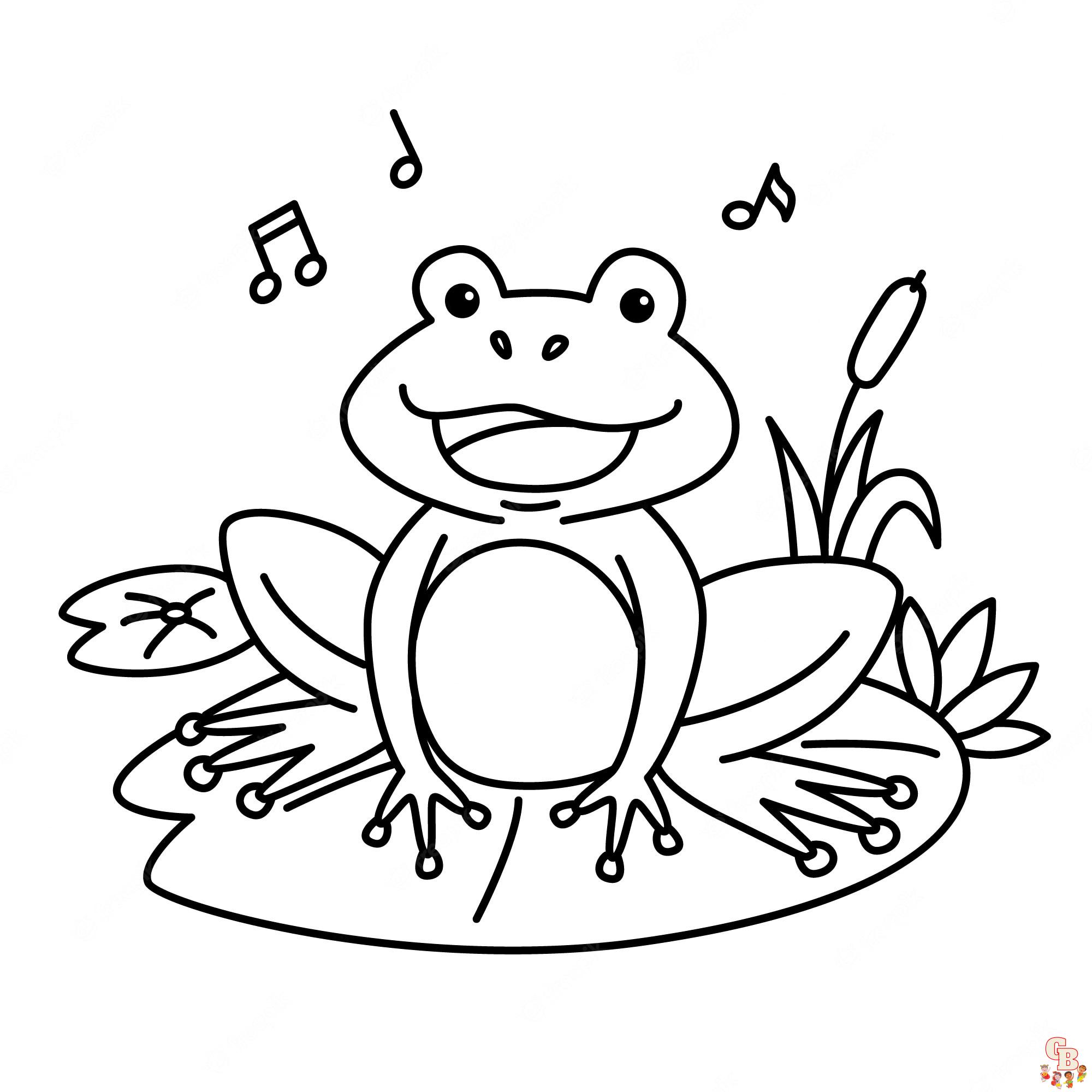 Cute frog coloring pages pãginas para imprimir gratis para niãos