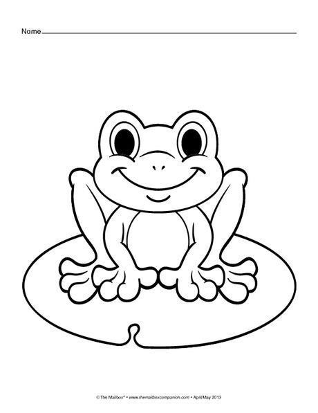 Imagen de ranas animadas para colorear frog coloring pag coloring pag spring coloring pag