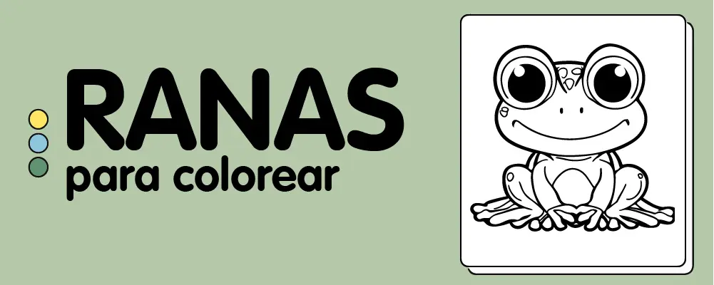 Ranas para colorear descarga e imprime gratis