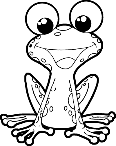 Frog animals â free printable coloring pages