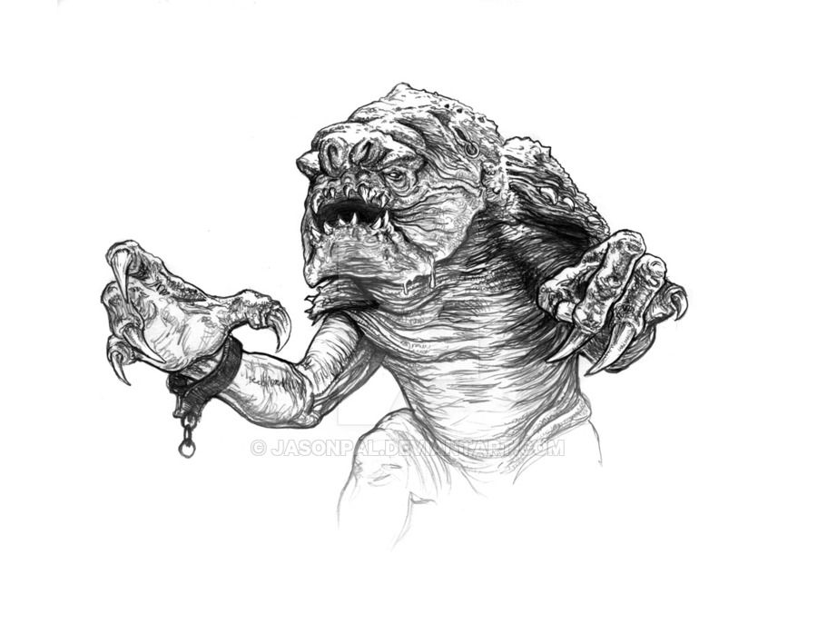 Rancor star wars tattoo star wars characters drawings star wars drawings