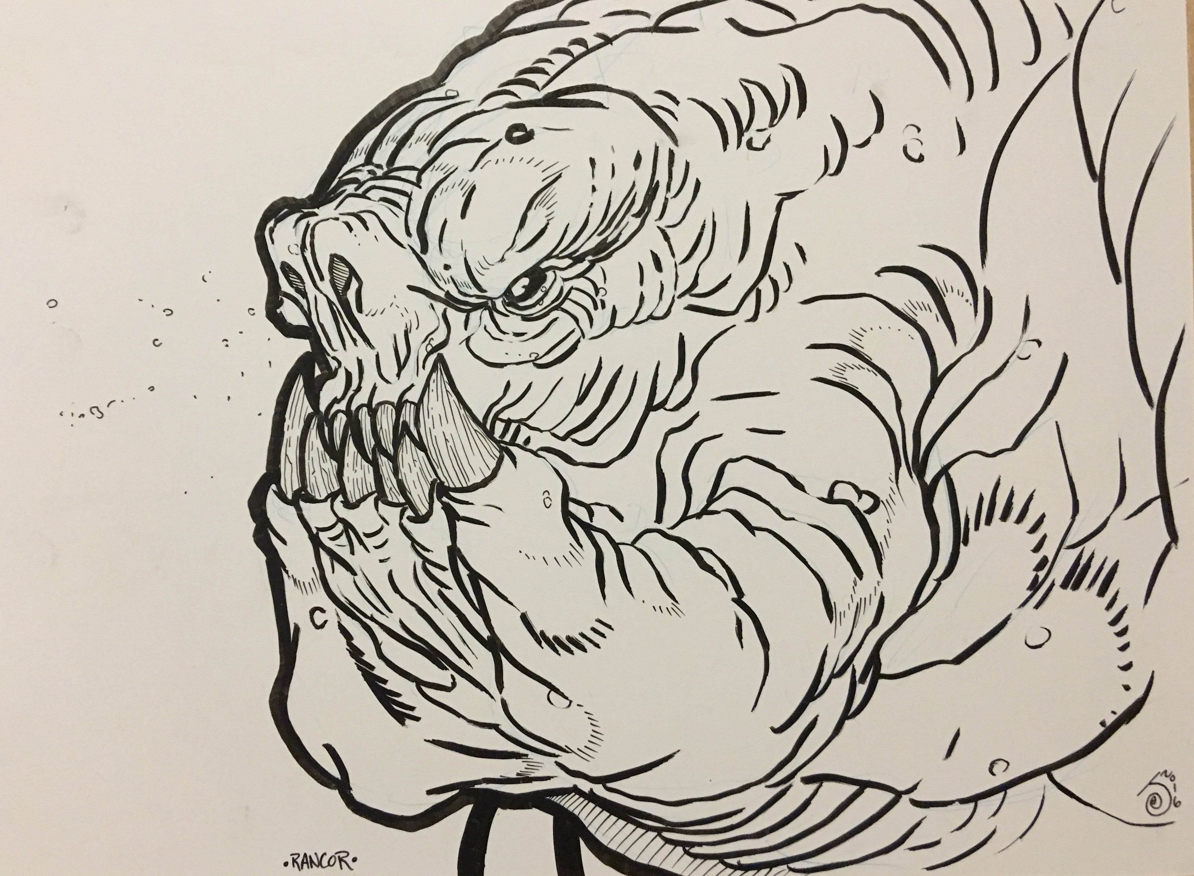 Rancor star wars day rinktober