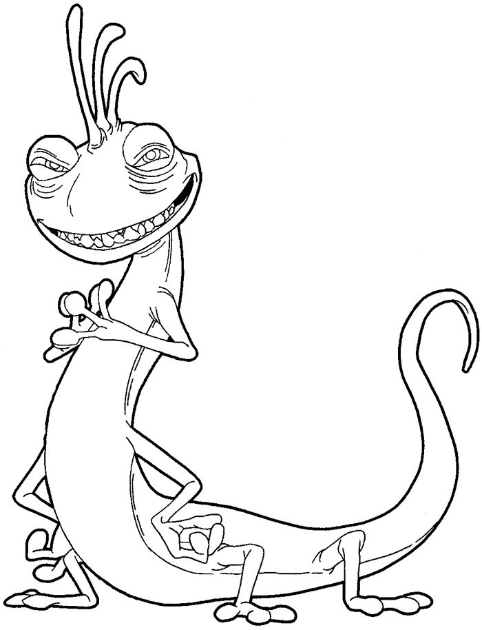 How to draw randall boggs from monsters inc with easy step by step drawing tutorial