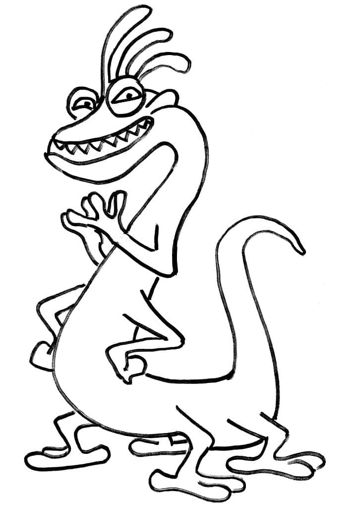 Monsters inc randall boggs coloring page