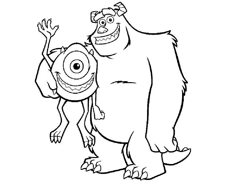 Monsters inc coloring pages