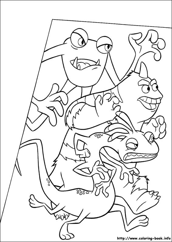 Monsters inc coloring picture