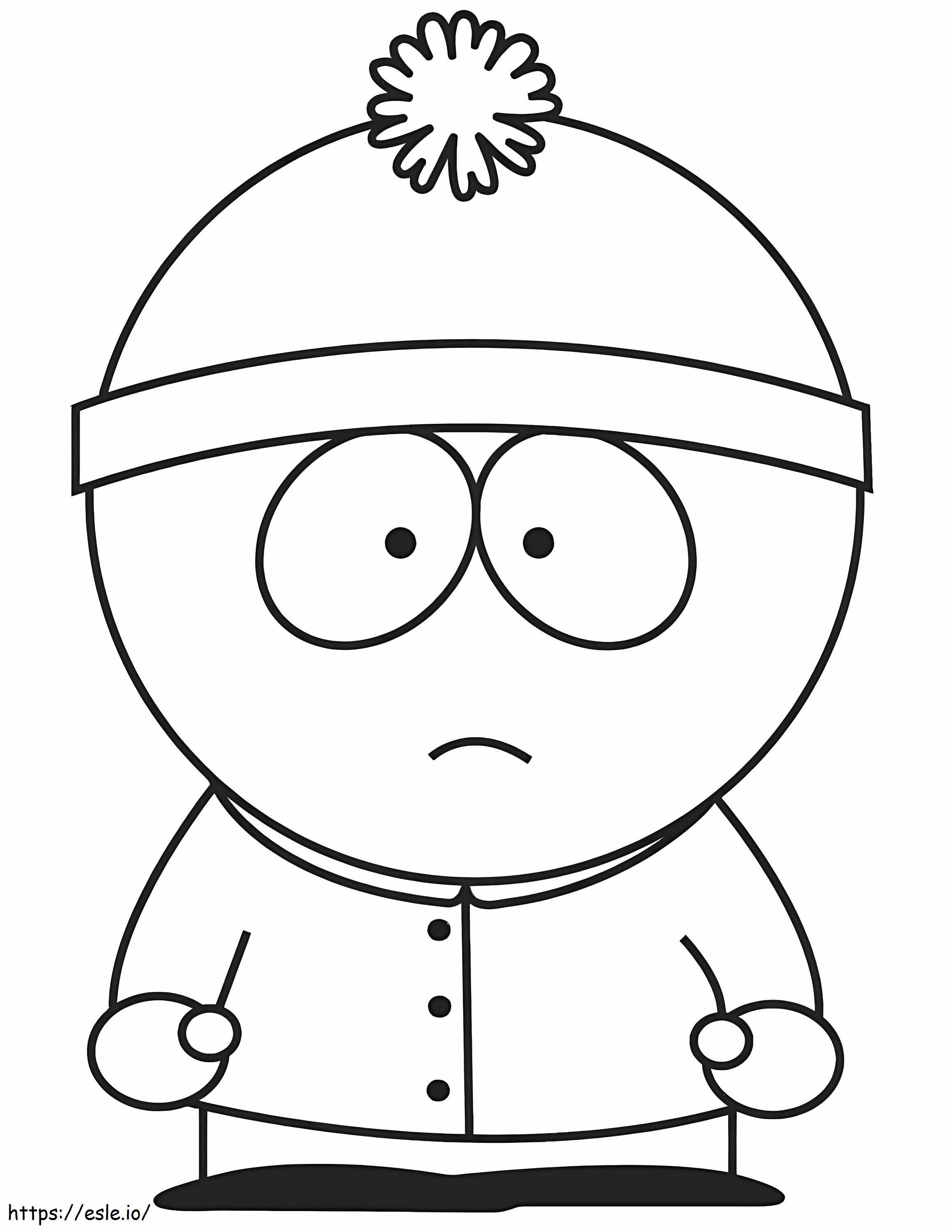 Stan marsh de south park coloring page