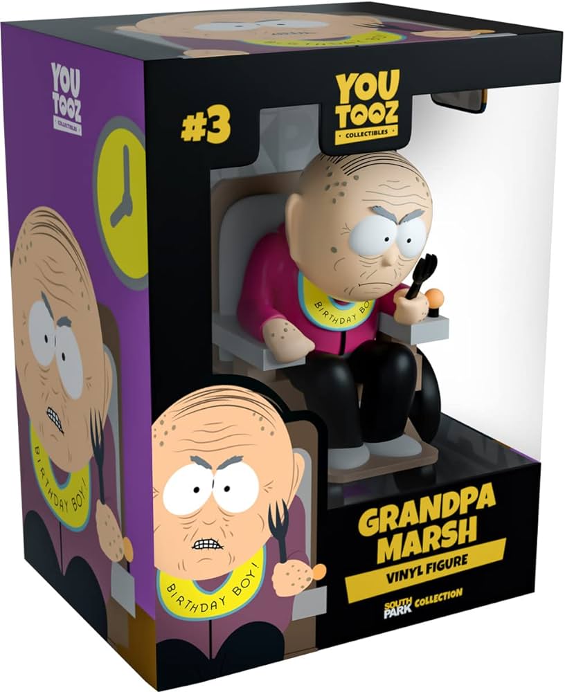 Youtooz south park grandpa marsh inch vinyl figure detailed south park collectible fiurine of grandpa marsh by youtooz south park collection toys games