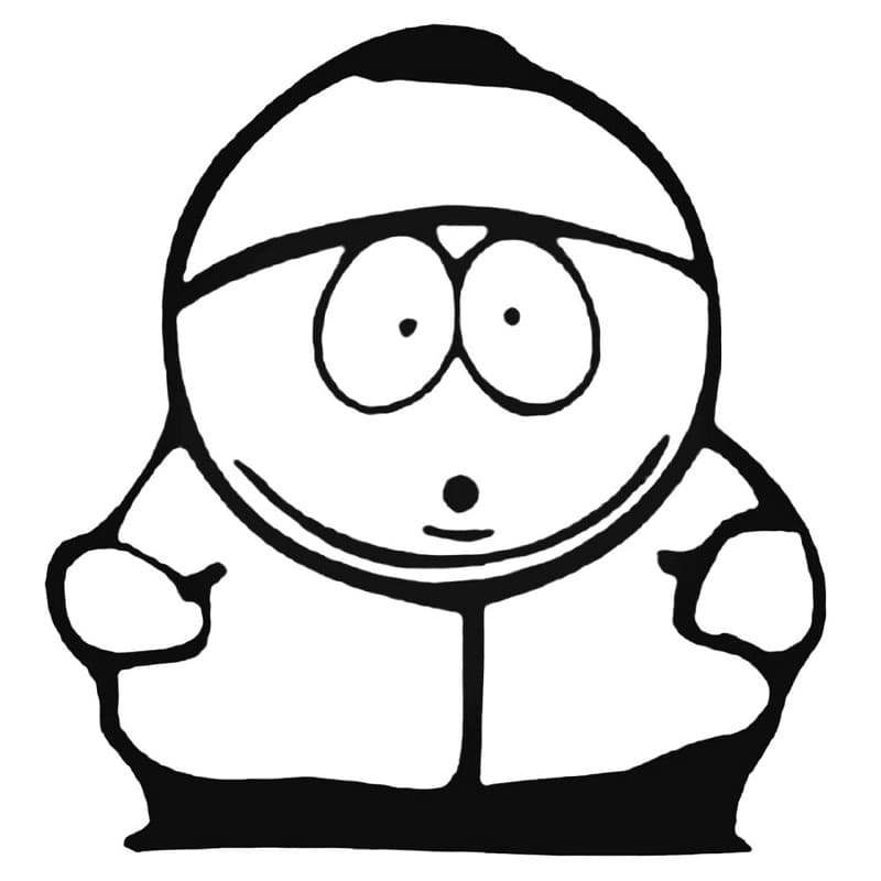 South park eric cartman coloring page