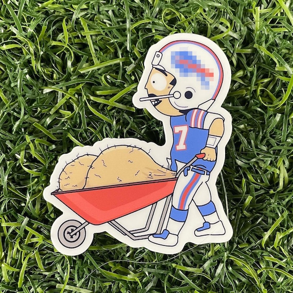 South park x buffalo randy marsh josh allen balls sticker die cut pro football mvp pop art