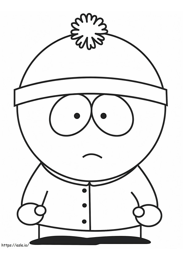 Stan marsh de south park coloring page