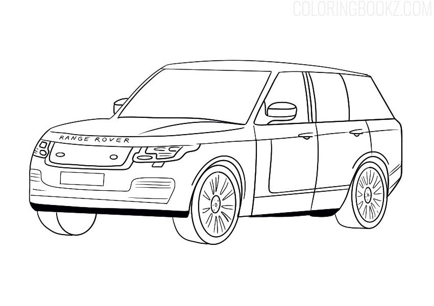 Range rover coloring page